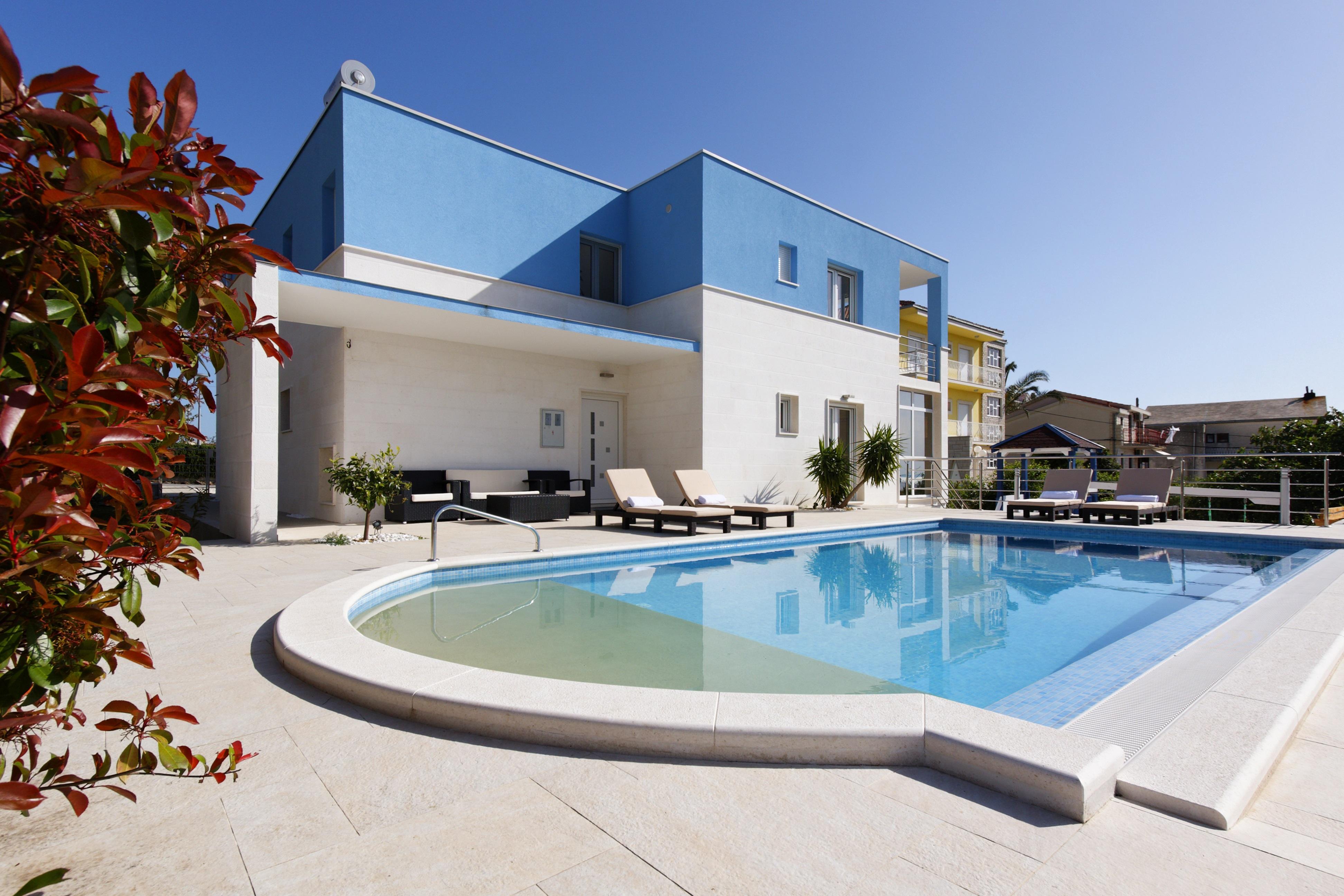 Villa Mermaid Your Croatian Haven With Luxury Pool And Scenic Views Podstrana Zewnętrze zdjęcie